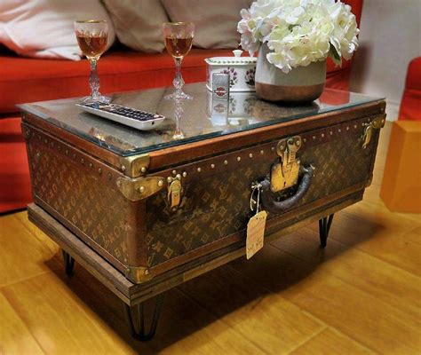 louis vuitton trunk coffee table|louis vuitton steamer trunk.